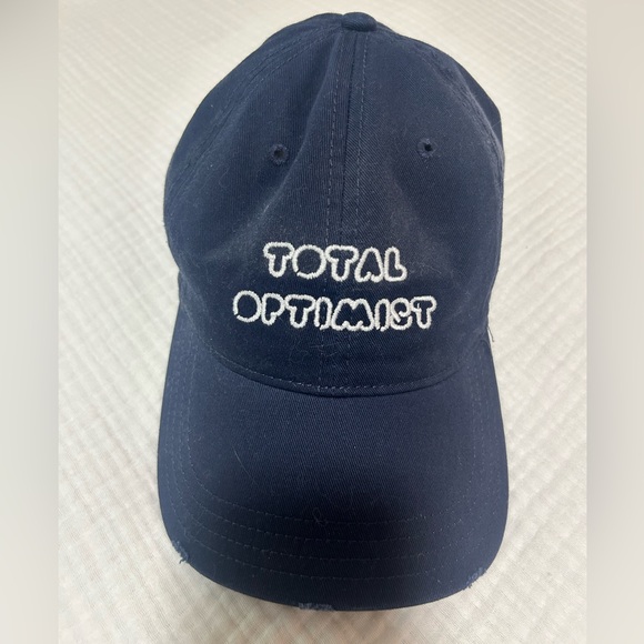 Aerie Navy Total Optimist Baseball Hat - Picture 1 of 2